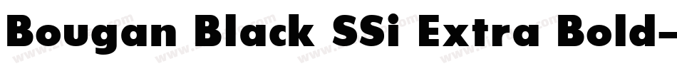 Bougan Black SSi Extra Bold字体转换
